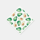Waterverf Avocado Pattern Birthday Party Servet (Hoek)