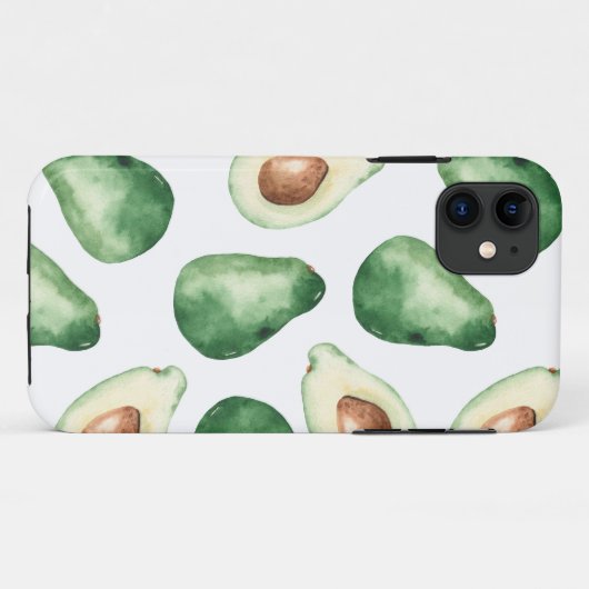 Waterverf Avocado Pattern Case-Mate iPhone Case (Achterkant (horizontaal))
