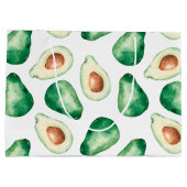 Waterverf Avocado Pattern Groot Cadeauzakje (Achterkant)