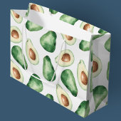 Waterverf Avocado Pattern Groot Cadeauzakje