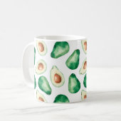 Waterverf Avocado Pattern Koffiemok (Voorkant links)