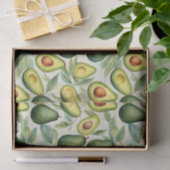  Waterverf avocado Tissuepapier (Geschenk)