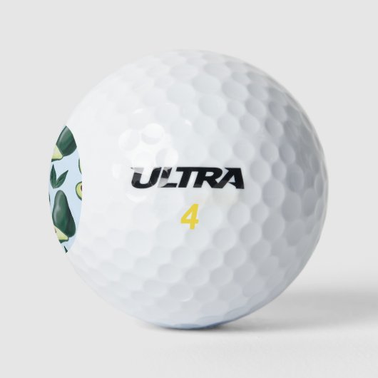 waterverf avocados golfballen (Logo)