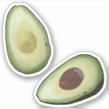 Waterverf Avocado's