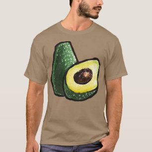 waterverf avocados t-shirt