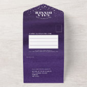 Waterverf avond " sterry sky gala diner " all in one uitnodiging (Buitenkant)