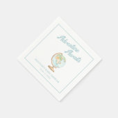 Waterverf avontuur wacht op Baby shower servetten (Hoek)