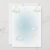 waterverf avontuur wacht op Beer baby shower Kaart (Achterkant)