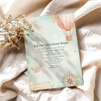 Waterverf Avontuur Wachten op Gender Baby shower