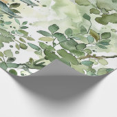 Waterverf Aziatische Pagode in Verdant Landschap ( Cadeaupapier (Hoek)