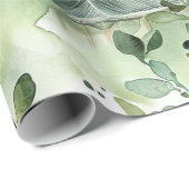 Waterverf Aziatische Pagode in Verdant Landschap ( Cadeaupapier (Rol Hoek)