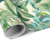 Waterverf Aziatische Pagode in Verdant Landschap ( Cadeaupapier (Rol Hoek)