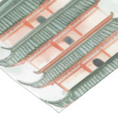 Waterverf Aziatische Pagode in Verdant Landschap ( Tafelkleed (Gekanteld)