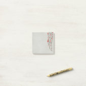 Waterverf Aziatische Rozen Post it notes (Op bureau)