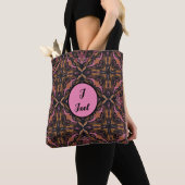 Waterverf Azulejo Black Spaans gepersonaliseerd Tote Bag (Dichtbij)