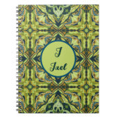 Waterverf Azulejo Groen Spaans Notitieboek (Voorkant)