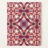 Waterverf Azulejo Red Spaans gepersonaliseerd Planner (Achterkant)