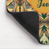 Waterverf Azulejo Spaans gepersonaliseerde Tegel Muismat (Hoek)