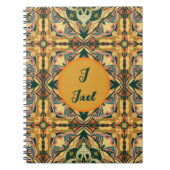 Waterverf Azulejo Spaans gepersonaliseerde Tegel Notitieboek (Voorkant)