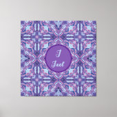 Waterverf Azulejo Violet Spaans Gepersonaliseerd Canvas Afdruk (Voorkant)