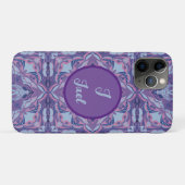 Waterverf Azulejo Violet Spaans Gepersonaliseerd Case-Mate iPhone Case (Achterkant (horizontaal))