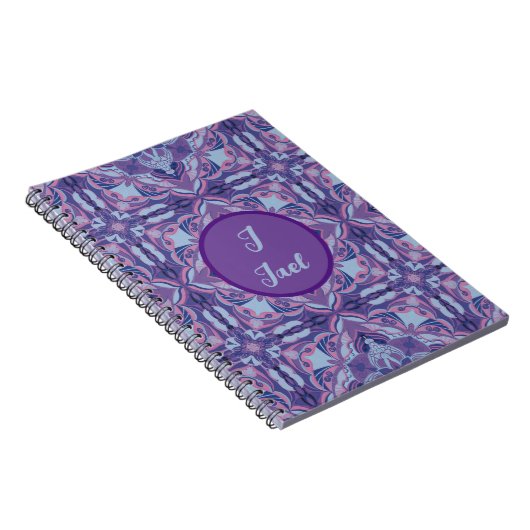 Waterverf Azulejo Violet Spaans Notitieboek (Rechterzijde)