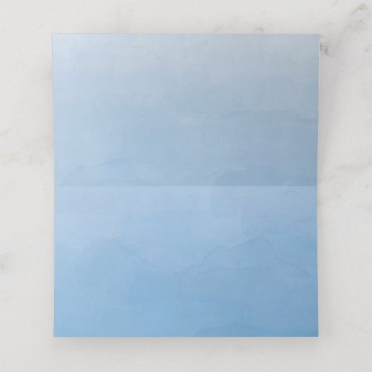 Waterverf Baby Astronaut Space Theme Baby shower Plaatskaartje (Binnenkant ongevouwen)