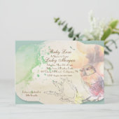 Waterverf Baby Baby shower Kaart (Staand voorkant)