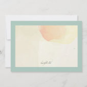 Waterverf Baby Baby shower Kaart (Achterkant)