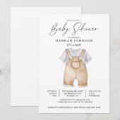 Waterverf Baby Boy Baby shower Kaart (Voorkant / Achterkant)