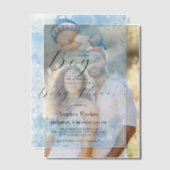 Waterverf Baby Boy Baby shower Vellum Uitnodigingen (Offset (Koppel))