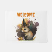 Waterverf Baby Bunny Halloween Deurmat (Voorkant)