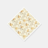  Waterverf Baby Chicks & Floral Spring Servet (Hoek)