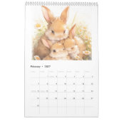 Waterverf Baby Dieren 2026 Kalender (Feb 2027)