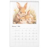 Waterverf Baby Dieren 2026 Kalender (Feb 2026)
