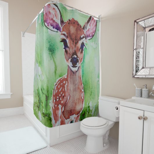 waterverf baby douchegordijn (In situ)