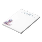 Waterverf Baby Dragon Aangepaste schrijfmachine Notitieblok (Linkerzijde)