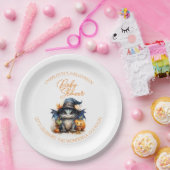 Waterverf Baby Dragon Halloween Baby shower Papieren Bordje (Feest)