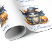 Waterverf Baby Dragon  Halloween Cadeaupapier (Rol Hoek)