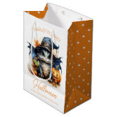 Waterverf Baby Dragon  Halloween Medium Cadeauzakje (Voorkant Gekanteld)