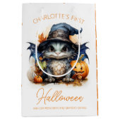 Waterverf Baby Dragon  Halloween Medium Cadeauzakje (Voorkant)