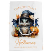 Waterverf Baby Dragon  Halloween Medium Cadeauzakje (Achterkant)