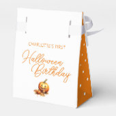 Waterverf Baby Dragon Halloween Verjaardagsfeestje Bedankdoosjes (Achterkant)