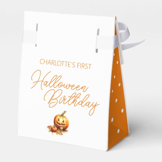 Waterverf Baby Dragon Halloween Verjaardagsfeestje Bedankdoosjes (Achterkant)