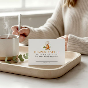 Waterverf Baby Eend Luierspel Kaart