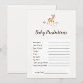 Waterverf Baby Eer Baby shower Predictions Game (Voorkant / Achterkant)