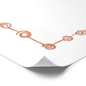 Waterverf Baby Elephant op ABC Block Poster (Hoek)