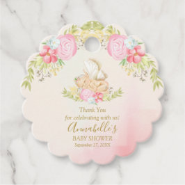 Waterverf Baby Fairy Baby shower dank u Bedankjes Labels