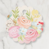 Waterverf Baby Fairy Baby shower dank u Bedankjes Labels (Achterkant)