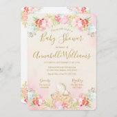 Waterverf Baby Fairy Baby shower Kaart (Voorkant / Achterkant)